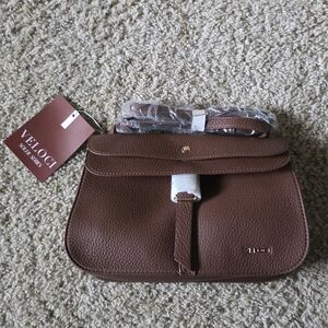 Brown Leather Women's Crossbody Purse